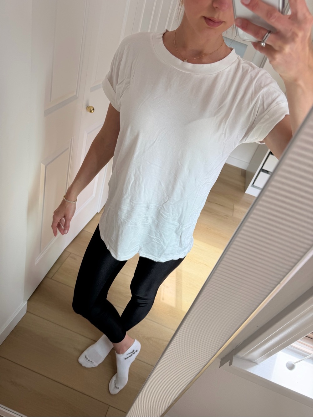 All saints Classic White Crewneck Tee